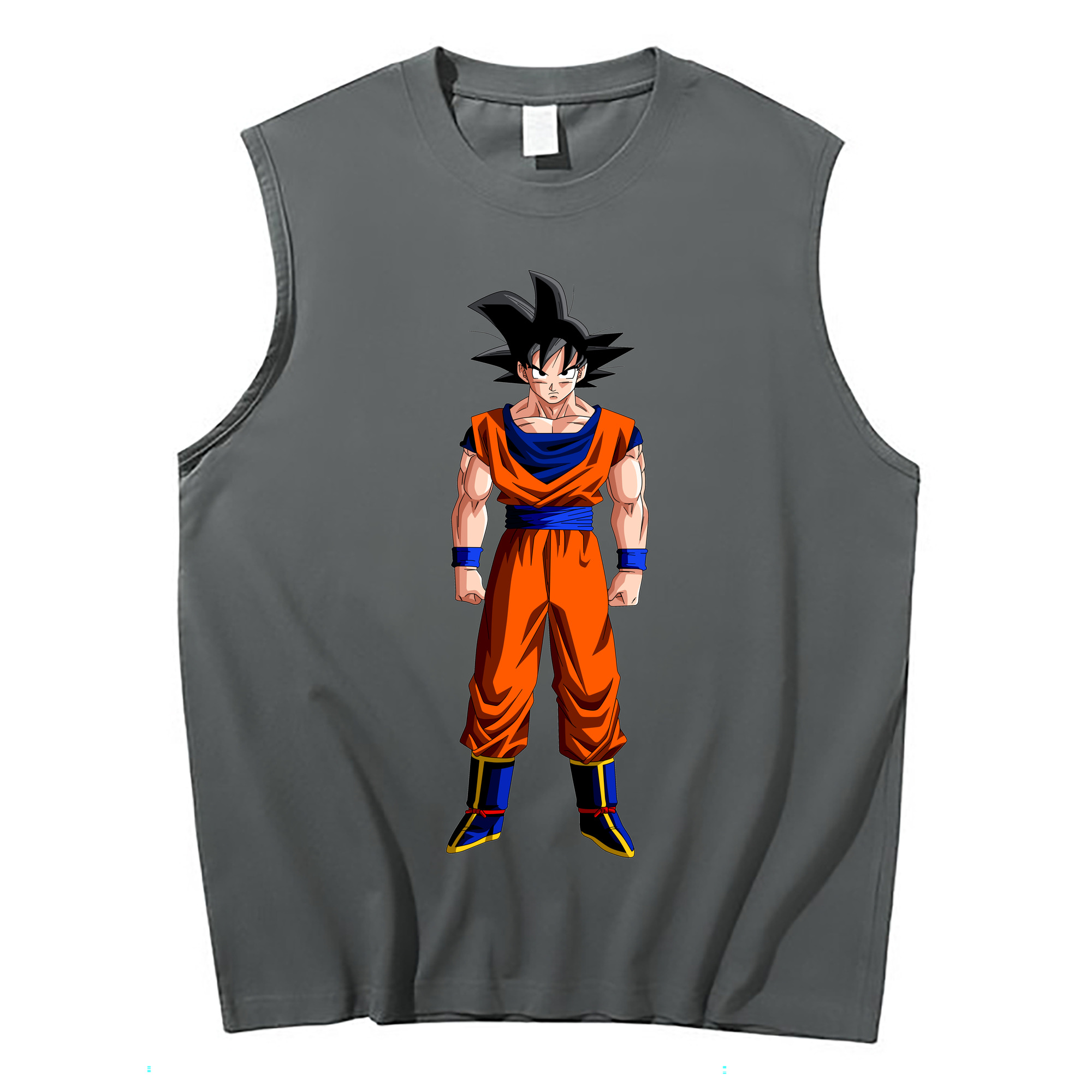 （画像用） ドラゴンボール 孫悟空（そん ごくう）Son Goku カカロット DRAGON BALL Kakarotto コットン100％タンクトップ（フロントプリント）